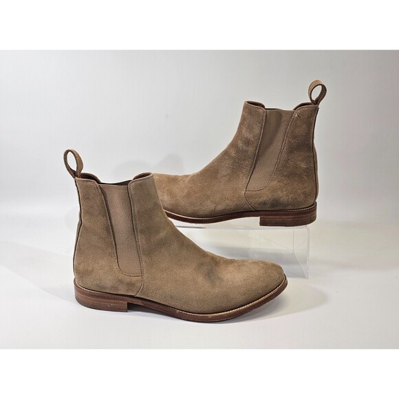 ORO The Classic Men\'s Size 13 Tan Chelsea Boots Calf Suede Pull On Ankle Booties main image 8